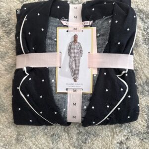 Victoria Secret Polka Dot Long Pj Set size M new